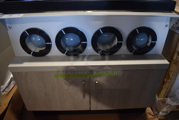 BRAND NEW! Royston 62091046-633 Metal Soda Station w/ 4 Cup Dispensers and 2 Doors. 36x37x32 - Image 4 of 7
