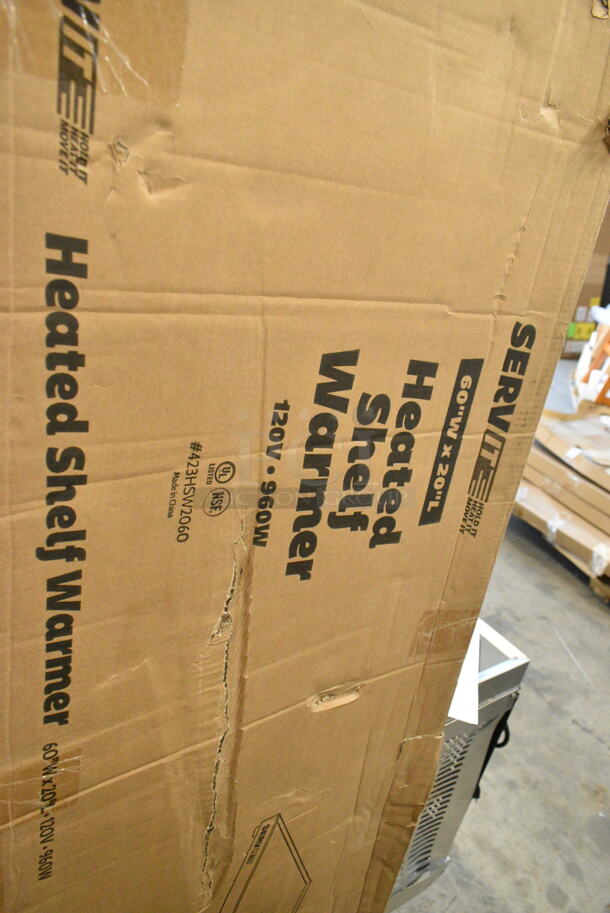 BRAND NEW IN BOX! ServIt 423HSW2060 60" Stainless Steel Heated Shelf Warmer. 120 Volts, 1 Phase.  - Image 3 of 4