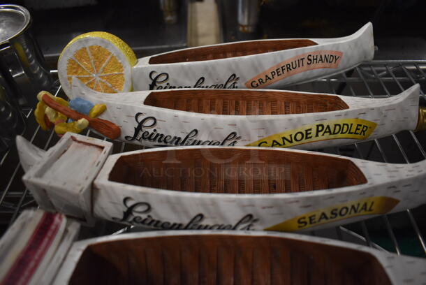 8 Leinenkugel's Beer Tap Handles Including Big Butt Doppelback, Harvest Patch Shandy, Snowdrift Vanilla Porter, Seasonal, Canoe Paddle and Grapefruit Shandy. 14". 8 Times Your Bid! - Image 2 of 6