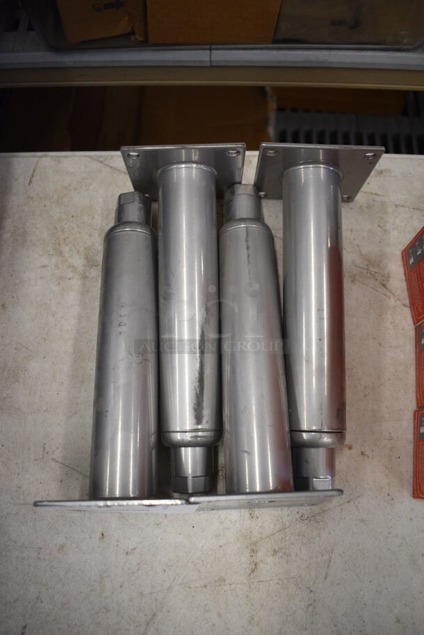 ALL ONE MONEY! Lot of 4 BRAND NEW! Metal Legs. 3.5x3.5x9 - Image 3 of 3