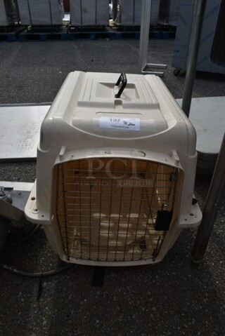 Tan Poly Animal Cage.
