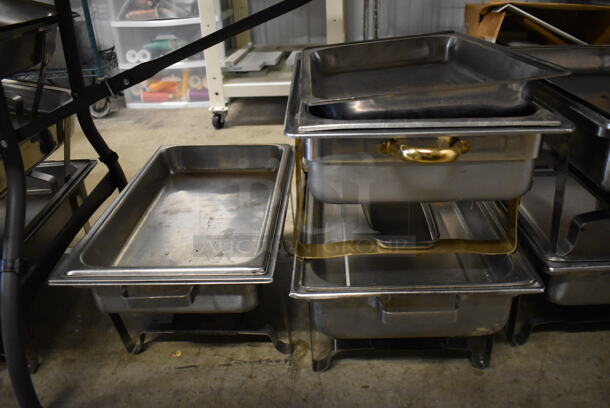ALL ONE MONEY! Lot of 11 Various Metal Chafing Dishes w/ Drop In and Lid - Image 3 of 5