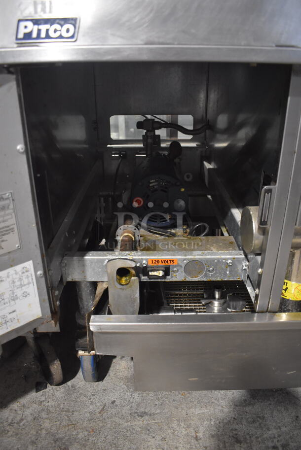 Pitco SG14-JS Commercial Stainless Steel  Natural Gas Fryer on Commercial Casters. 11,000 BTU. - Image 5 of 5