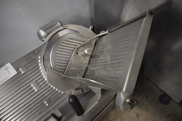 Stainless Steel Commercial Countertop Automatic Meat Slicer w/ Blade Sharpener. 115 Volts, 1 Phase. 26x21x20. Tested and Working! - Image 3 of 5