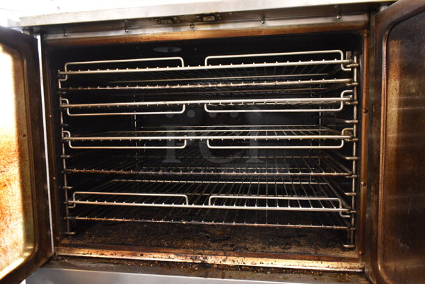 2 Patriot PT-COE Stainless Steel Commercial Electric Powered Full Size Convection Ovens w/ View Through Doors, Metal Oven Racks and Thermostatic Controls on Commercial Casters. 208 Volts, 3 Phase. 2 Times Your Bid! - Image 6 of 9