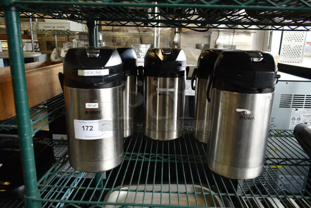5 Various Stainless Steel Air Pots. 5 Times Your Bid!