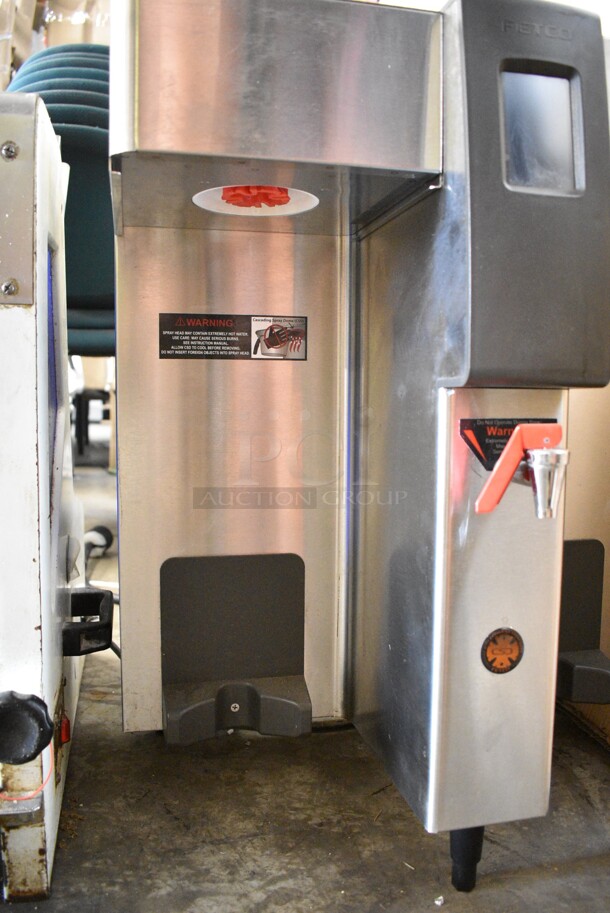 Fetco CBS-2132-XTS Stainless Steel Commercial Countertop Dual Coffee Machine w/ Hot Water Dispenser. 200-240 Volts, 1 Phase.  - Image 2 of 6