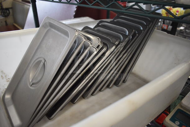 18 Stainless Steel 1/4 Size Drop In Bin Lids. 18 Times Your Bid! - Image 2 of 3