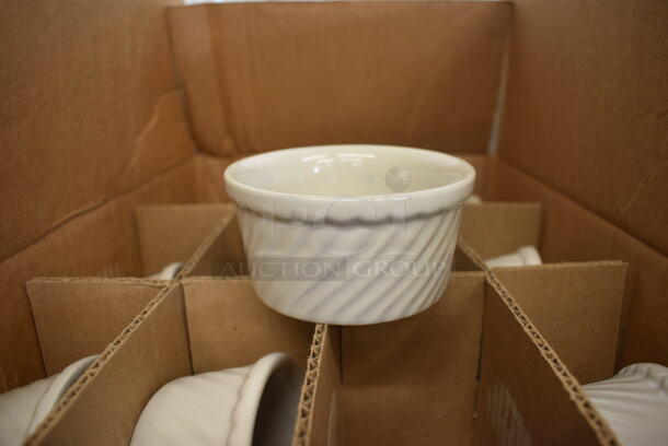 24 BRAND NEW IN BOX! White Ceramic Bowls. 4x4x2. 24 Times Your Bid!