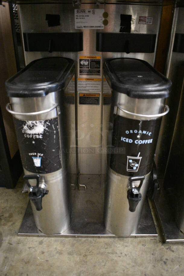 2014 Bunn Model ITCB TWIN HV Stainless Steel Commercial Countertop Iced Tea Machine w/ Hot Water Dispenser and 2 Beverage Holder Dispensers. 120/240 Volts, 1 Phase. 20.5x25.5x34 - Image 6 of 6