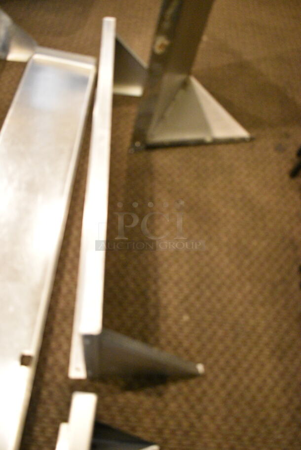 8 Various Metal Shelves. Includes 112x12x2. 8 Times Your Bid! (secondary dining room)  - Image 8 of 9