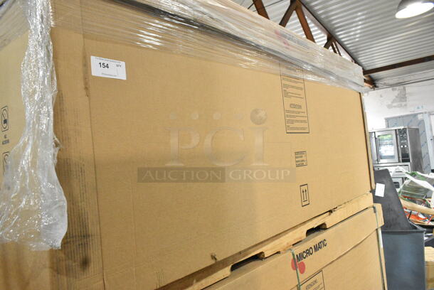 BRAND NEW IN CRATE! Micro Matic MBB 94 E Stainless Steel Commercial 3 Door Back Bar Cooler. 115 Volts, 1 Phase.  - Image 2 of 3