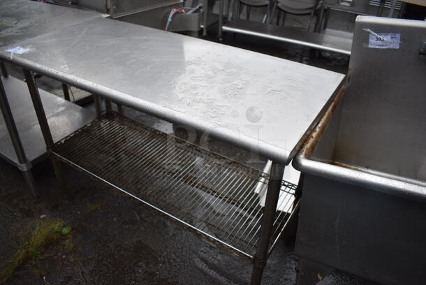 Stainless Steel Table w/ Wire Under Shelf. 50x24x36 - Image 4 of 4