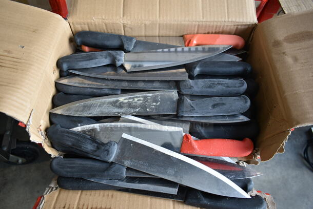 45 SHARPENED Stainless Steel Knives Including Chef Knives. 45 Times Your Bid! - Image 2 of 4