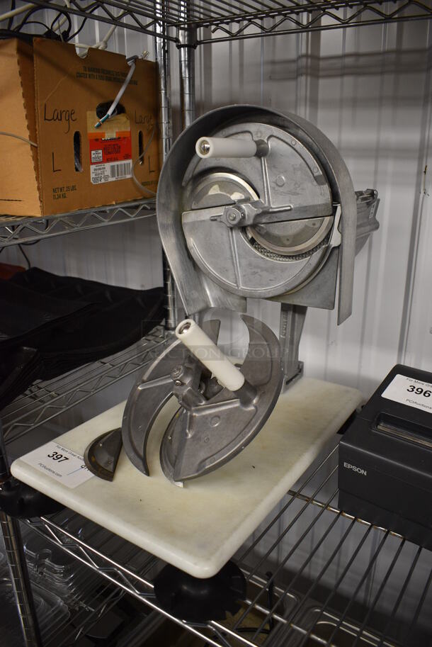 Nemco Metal Commercial Countertop Vegetable Slicer on Mount w/ Extra Blade. 12x23x19 - Image 2 of 5