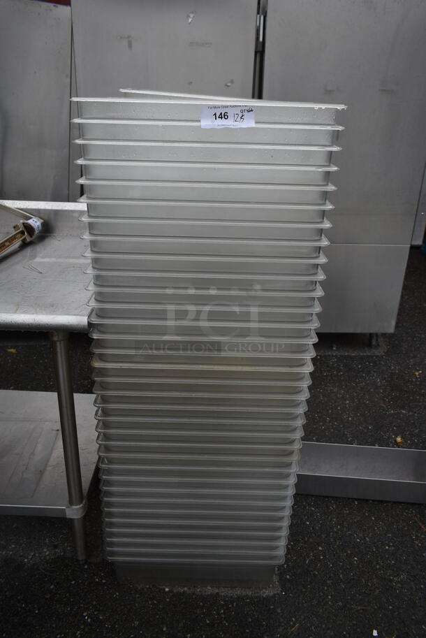 ALL ONE MONEY! Lot of 66 Clear Poly Bins - Image 1 of 3