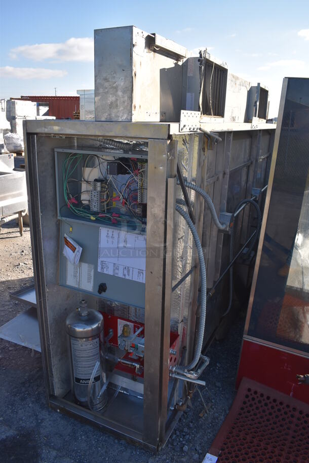 9' Captive Aire Stainless Steel Commercial SELF CONTAINED Grease Hood w/ Make Up Air Vent. 108x24x66 - Image 8 of 8