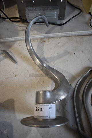 Hobart VMLH60D Metal Commercial 60 Quart Dough Hook Attachment for Mixer. 9x9x19