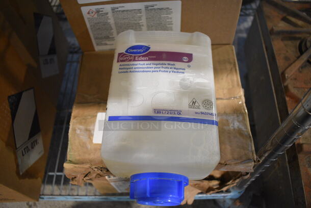 3 Boxes of 4 Diversey Suma Eden Antimicrobial Fruit and Vegetable Washer Bottles. 3 Times Your Bid! - Image 1 of 5