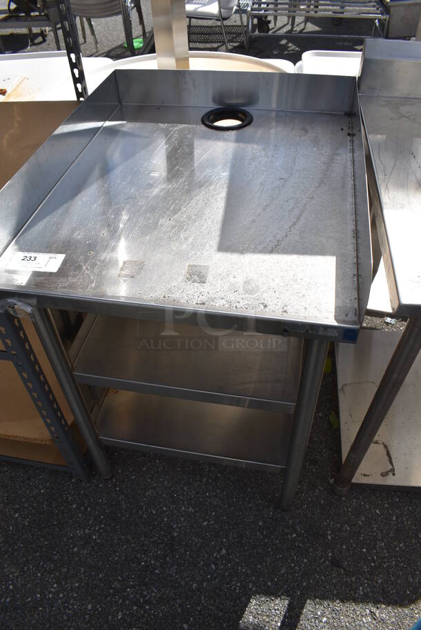 Stainless Steel Commercial Table w/ Under Shelves. 26x32.5x38 - Image 2 of 9