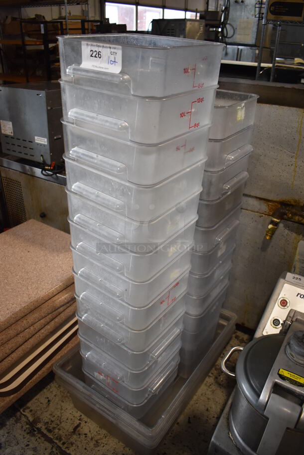 ALL ONE MONEY! Lot of Various Poly Clear Bins