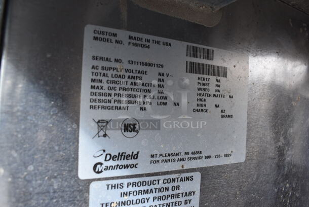 2013 Delfield F16HD54 Stainless Steel Commercial Counter w/ 2 Doors. 59x31.5x36 - Image 5 of 5