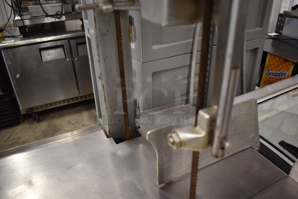 Hobart 5614 Commercial Stainless Steel Floor Style Meat Saw On Galvanized Legs. 208 V, 3 Phase. - Image 6 of 9