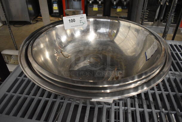 5 Various Metal Bowls. Includes 19x19x6. 5 Times Your Bid! - Image 1 of 3