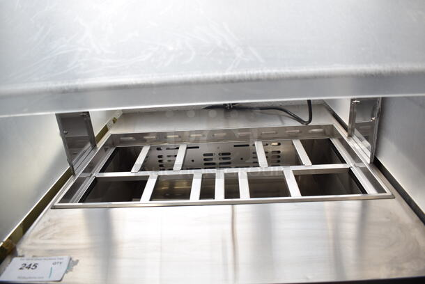 Turbo Air MST-28-N-711S Stainless Steel Commercial Prep Table w/ Poly Sneeze Guard. 115 Volts, 1 Phase. Tested and Working! - Image 2 of 4
