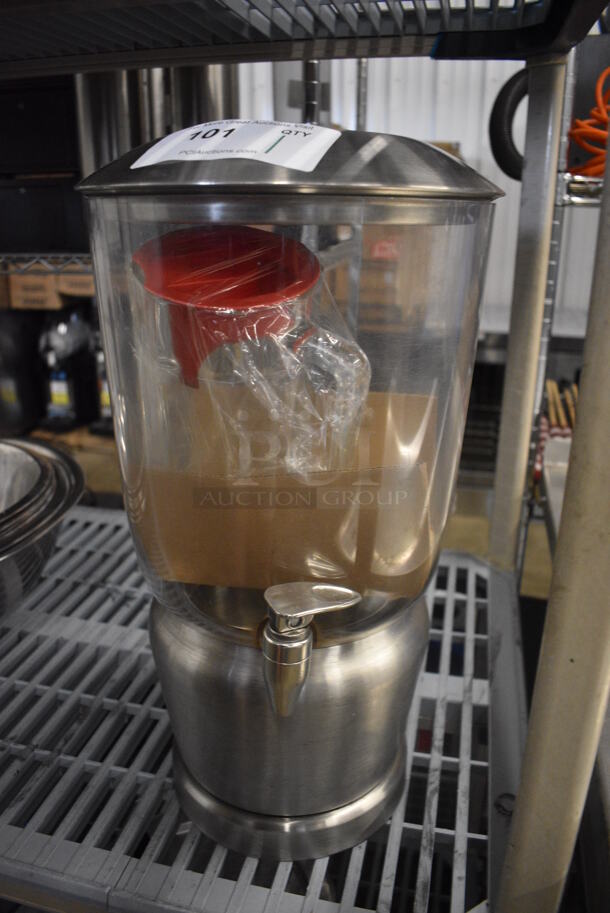 Poly and Metal Countertop Drink Holder Dispenser. 10x12x20 - Image 1 of 4