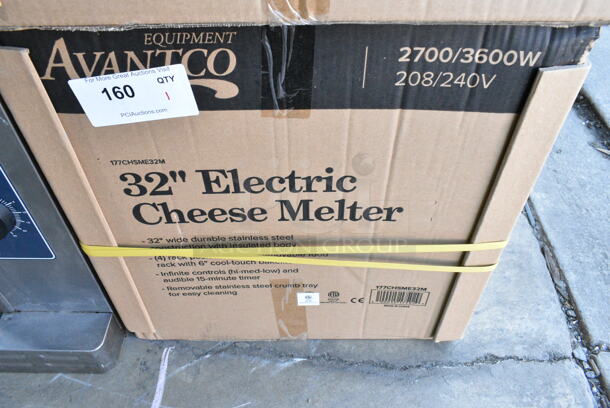 BRAND NEW IN BOX! Avantco 177CHSME32M Stainless Steel Commercial Countertop Electric Powered 32" Cheese Melter. 208/240 Volts. - Image 2 of 3