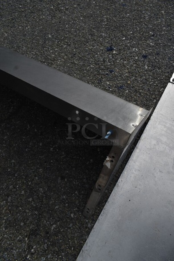 Stainless Steel Wall Mount Shelf. - Image 3 of 3