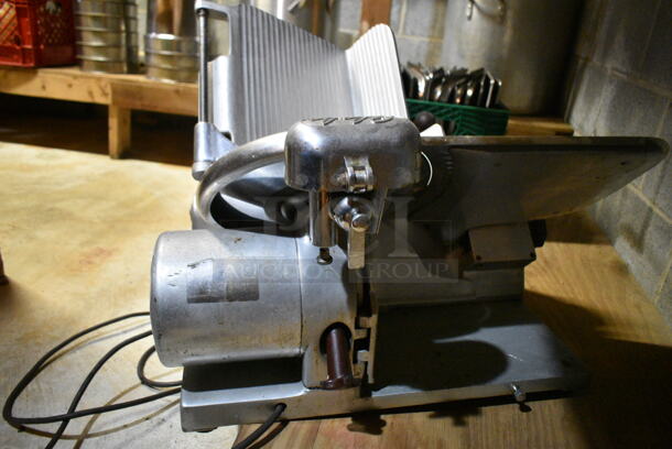 Globe 400 Stainless Steel Commercial Countertop Meat Slicer. 115 Volts, 1 Phase. This Unit Was In Working Condition When the Restaurant Closed. (basement) - Image 6 of 9