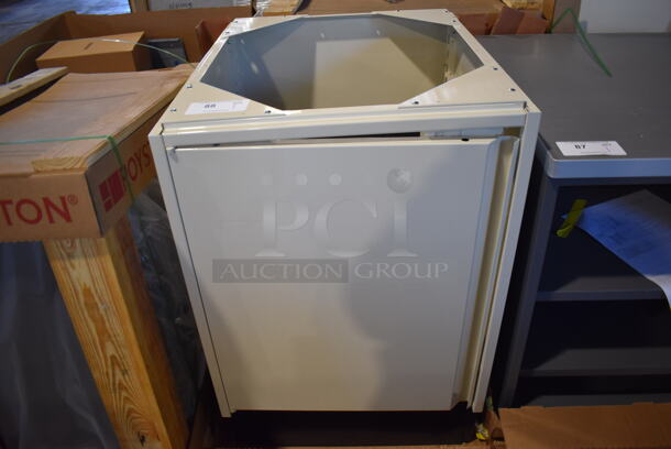 BRAND NEW! Royston 60015379-012 Metal Single Door Cabinet w/ Trash Can and Dolly. 24x29x35 - Image 1 of 6