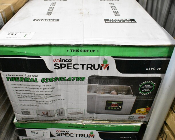 BRAND NEW IN BOX! Winco ESVC-28 Stainless Steel Spectrum Sous Vide Cooker. 120 Volts, 1 Phase.  - Image 2 of 3