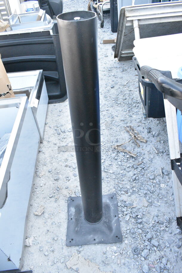 4 BRAND NEW SCRATCH AND DENT! Black Metal Table Base Columns. 4 Times Your Bid! - Image 2 of 3
