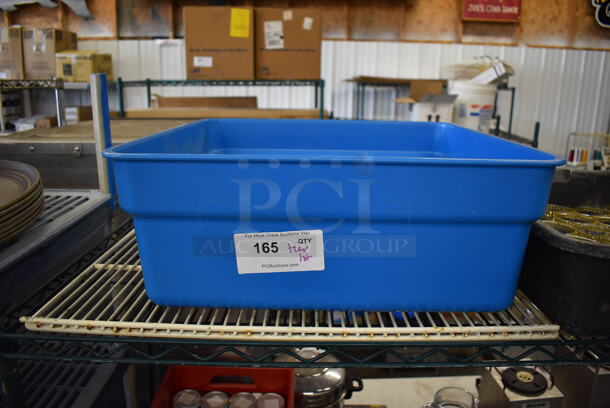 ALL ONE MONEY! Tier Lot of Various Items Including Blue Poly Bin, Chafing Dish Frames and Tea Light Holders - Image 2 of 5