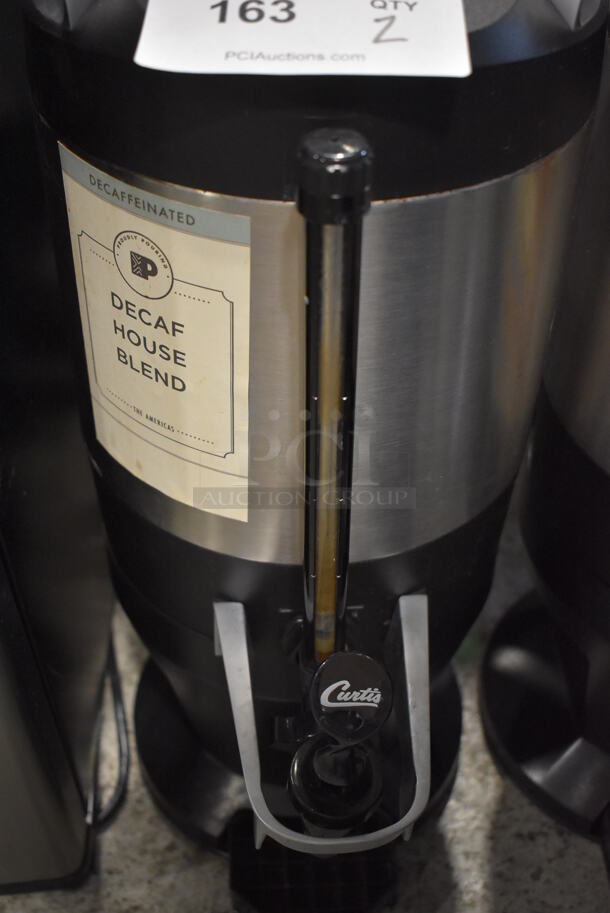 2 Curtis TXSG1501S600 Stainless Steel Coffee Urn Dispenser. Missing Lid. 9x14x23. 2 Times Your Bid! - Image 3 of 5