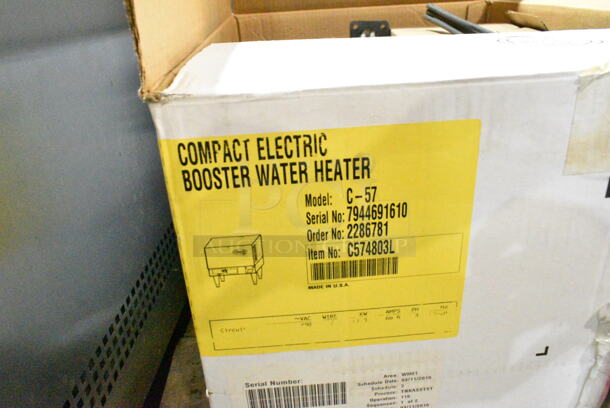 BRAND NEW! Hatco C-57 Stainless Steel Commercial Compact Booster Water Heater. 480 Volts, 3 Phase.  - Image 4 of 4