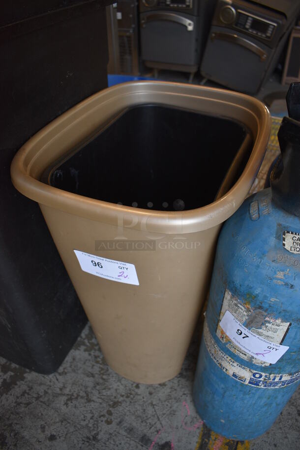 2 Various Poly Trash Cans. Includes 14x18x23. 2 Times Your Bid! - Image 3 of 3