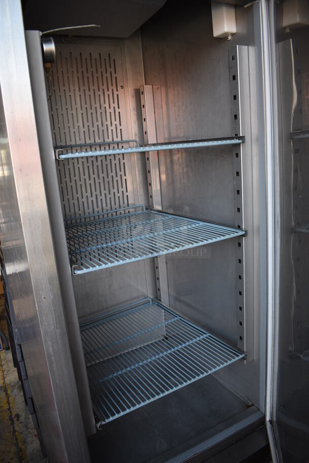 Avantco CFD1FF Stainless Steel Commercial Single Door Reach In Freezer w/ Poly Coated Racks on Commercial Casters. 115 Volts, 1 Phase. 29x32x83. Tested and Working! - Image 5 of 7