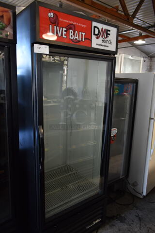 2020 True GDM-26-HC Metal Commercial Single Door Reach In Cooler Merchandiser w/ Poly Coated Racks. 115 Volts, 1 Phase. Tested and Working!