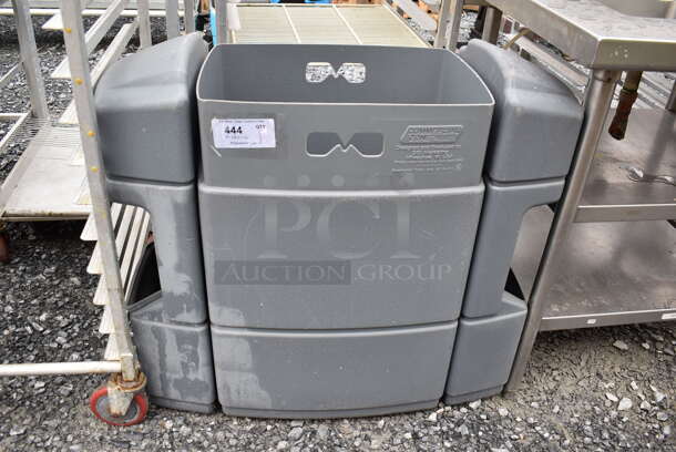 Commercial Zone Gray Poly Trash Can. 34x17x33 - Image 1 of 5