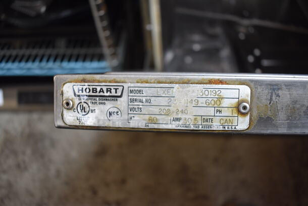 LATE MODEL! Hobart LXEH Stainless Steel Commercial Undercounter Dishwasher. 208-240 Volts, 1 Phase. 24x26.5x33 - Image 6 of 8