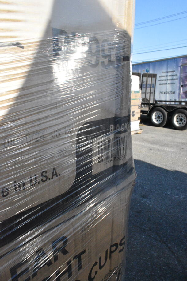 30 BRAND NEW Boxes Including 5004C Choice 4 oz. Coffee Print Poly Paper Hot Cup - 1000/Case, 346BKFSNSPM Choice Medium Weight Black Wrapped Plastic Cutlery Set with Napkin and Salt and Pepper Packets - 250/Case, 3 Box 130IC20DSP1M Choice 20 lb. Clear Plastic Drawstring Ice Bag with Ice Print - 250/Case, 2 Box 5001RT800B Lavex 8" White Hardwound Paper Towel, 800 Feet / Roll - 6/Case, 2 Box 500CC32PHD Choice Heavy Duty 32 oz. Pedestal Heavy Weight Clear PET Plastic Cold Cup - 500/Case, 795PTOKFTW4 Choice Kraft Folded Paper #4 Take-Out Container with Window 7 3/4" x 5 1/2" x 3 1/2" - 140/Case, 5001RT800N Lavex 8" Natural Kraft Hardwound Paper Towel, 800 Feet / Roll - 6/Case, 485STRAWUNN Choice 7 3/4" Jumbo Neon Unwrapped Soda Straw - 10000/Case. 30 Times Your Bid!  - Image 12 of 12