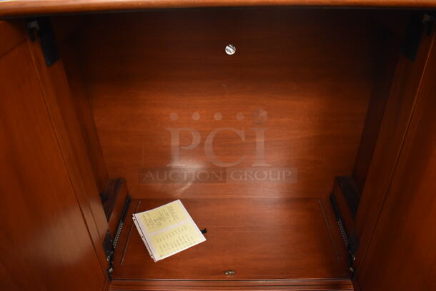 Wooden 4 Door Cabinet.  - Image 5 of 9