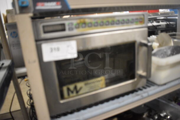 Menumaster Stainless Steel Commercial Countertop Microwave Oven. 16.5x21.5x13.5 - Image 4 of 4