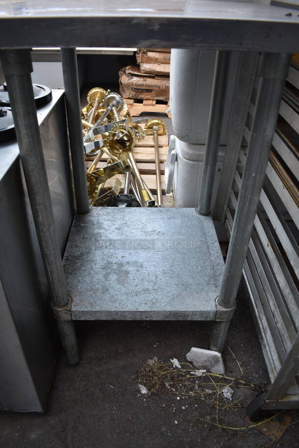 Stainless Steel Table w/ Metal Under Shelf.  - Image 2 of 2