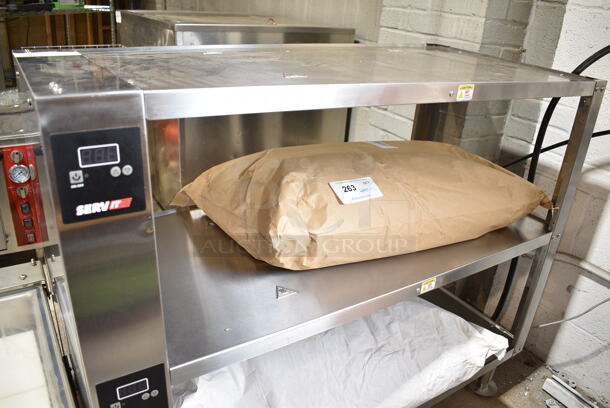 BRAND NEW SCRATCH AND DENT! 2023 ServIt HSW20403 43" x 20 1/8" 3-Shelf Heated Shelf Warmer / Take-Out Station. 120 Volts, 1 Phase. Tested and Working! - Image 4 of 6