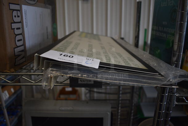 6 White Metal Signs. 25x1x9. 6 Times Your Bid! - Image 2 of 2